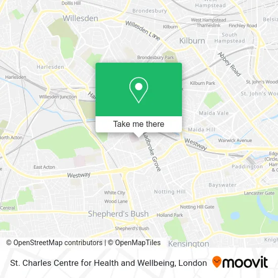St. Charles Centre for Health and Wellbeing map