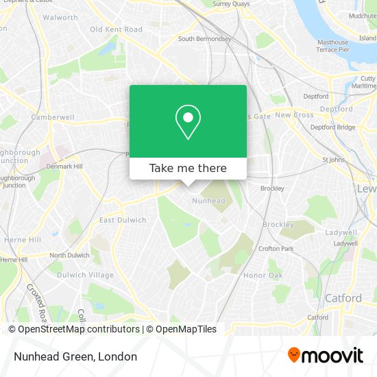 Nunhead Green map
