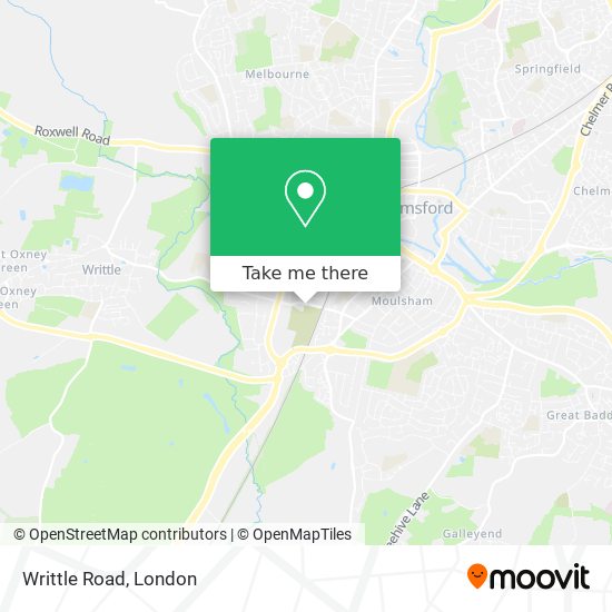 Writtle Road map