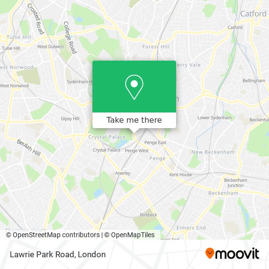 Lawrie Park Road map