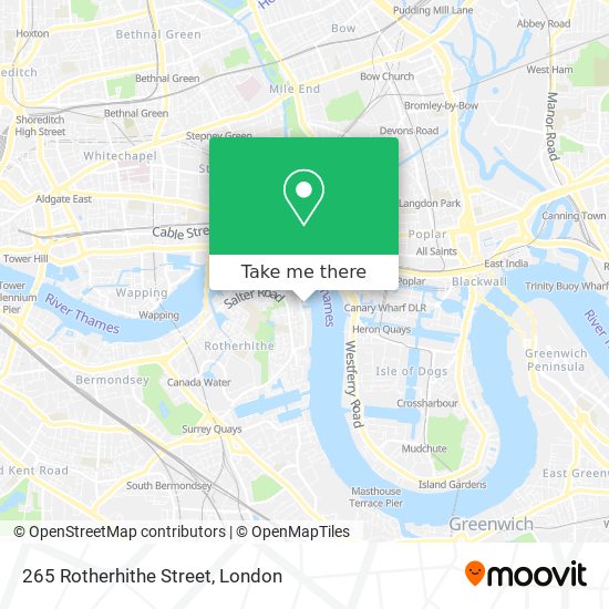 265 Rotherhithe Street map