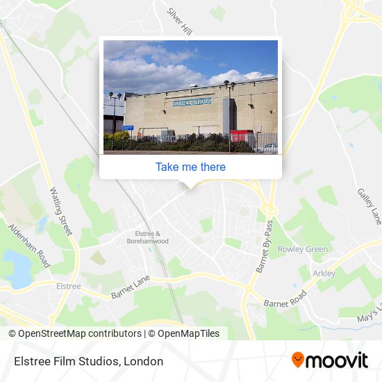 Elstree Film Studios map