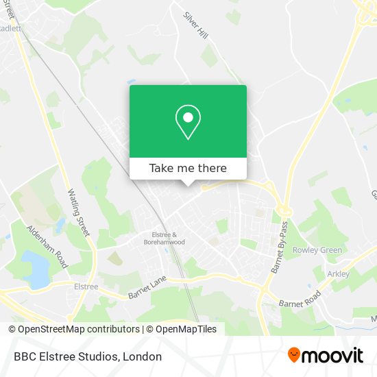 BBC Elstree Studios map