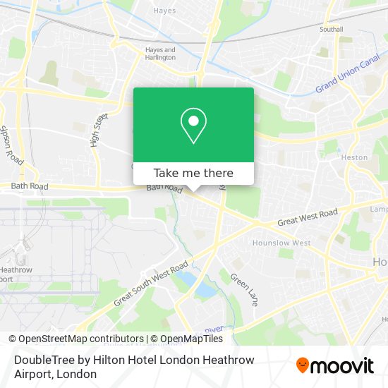 DoubleTree by Hilton Hotel London Heathrow Airport map