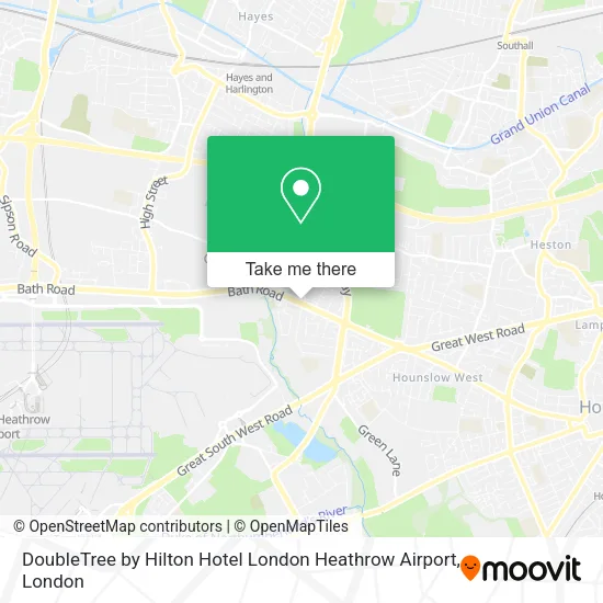 DoubleTree by Hilton Hotel London Heathrow Airport map