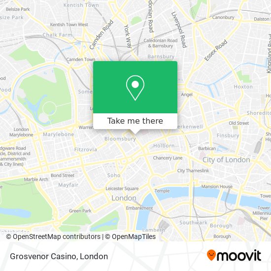 Grosvenor Casino map