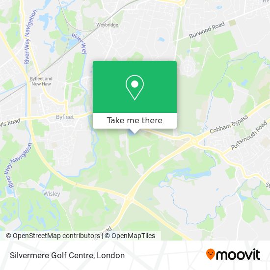 Silvermere Golf Centre map