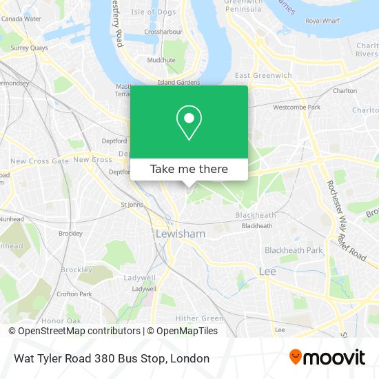Wat Tyler Road 380 Bus Stop map