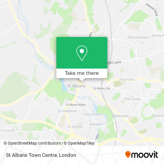 St Albans Town Centre map