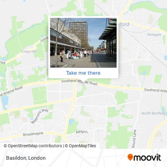 How to get to Basildon by Bus, Train or Tube?