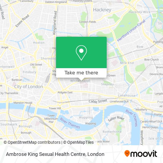 Ambrose King Sexual Health Centre map