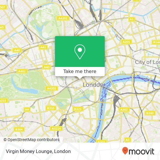 Virgin Money Lounge map