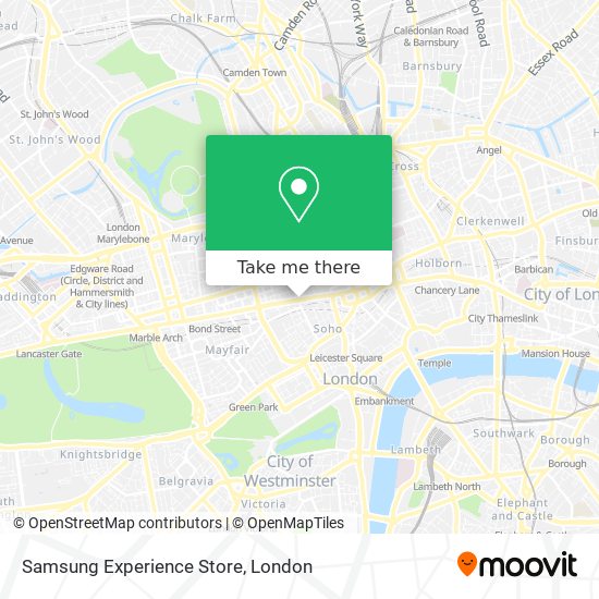Samsung Experience Store map