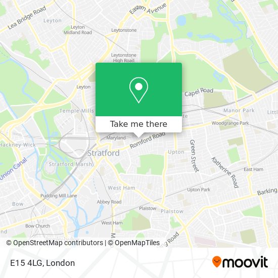 E15 4LG map
