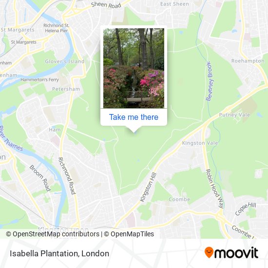 Isabella Plantation map