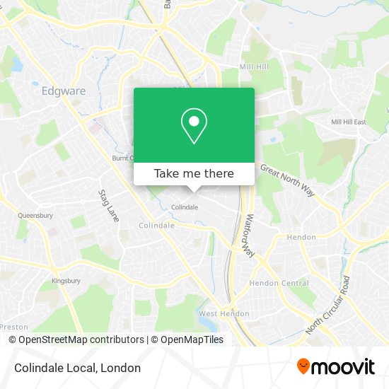 Colindale Local map