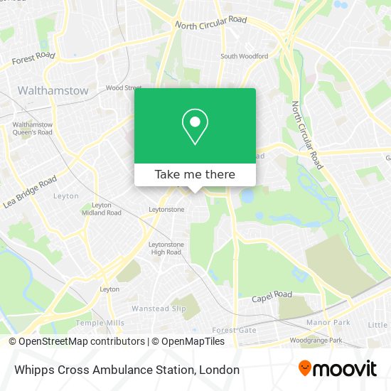Whipps Cross Ambulance Station map