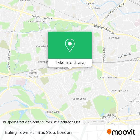 Ealing Town Hall Bus Stop map