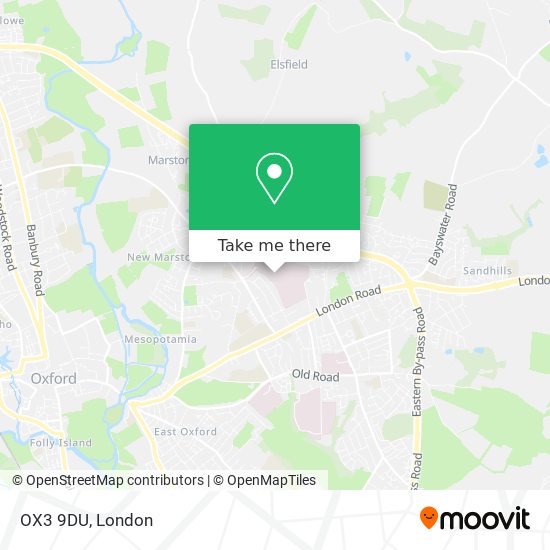 OX3 9DU map