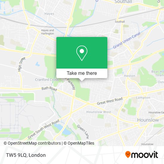 TW5 9LQ map