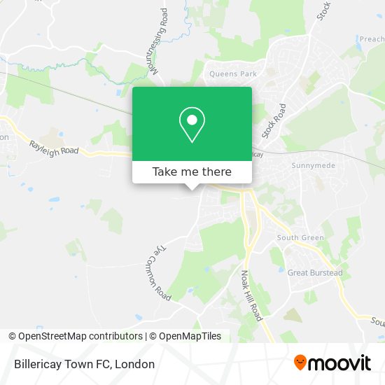 Billericay Town FC map