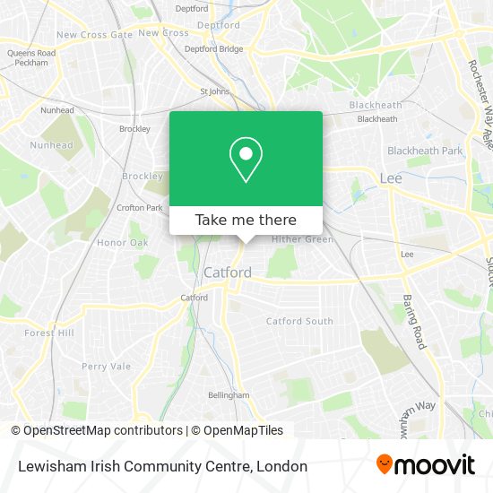Lewisham Irish Community Centre map