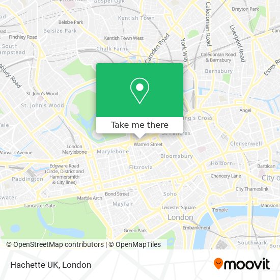 Hachette UK map