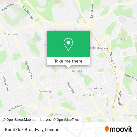 Burnt Oak Broadway map