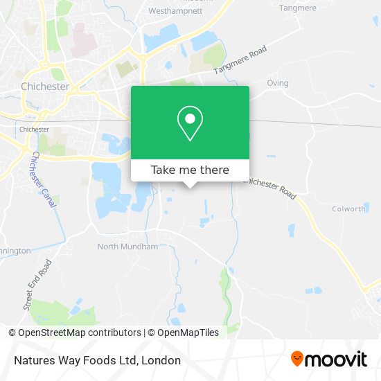 Natures Way Foods Ltd map