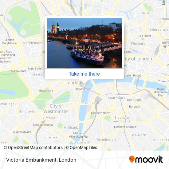 Victoria Embankment map