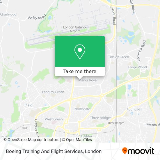 Boeing Training And Flight Services map
