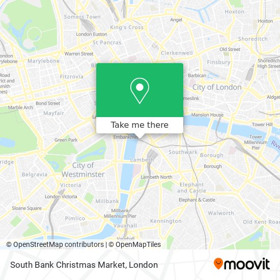 South Bank Christmas Market map