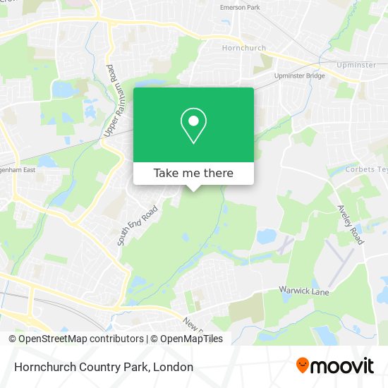 Hornchurch Country Park map