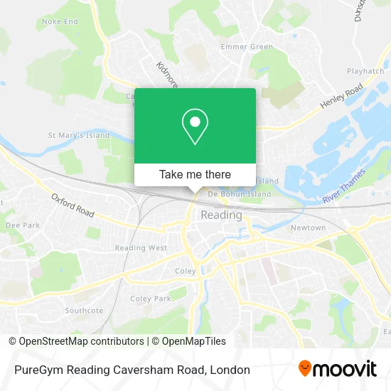 PureGym Reading Caversham Road map