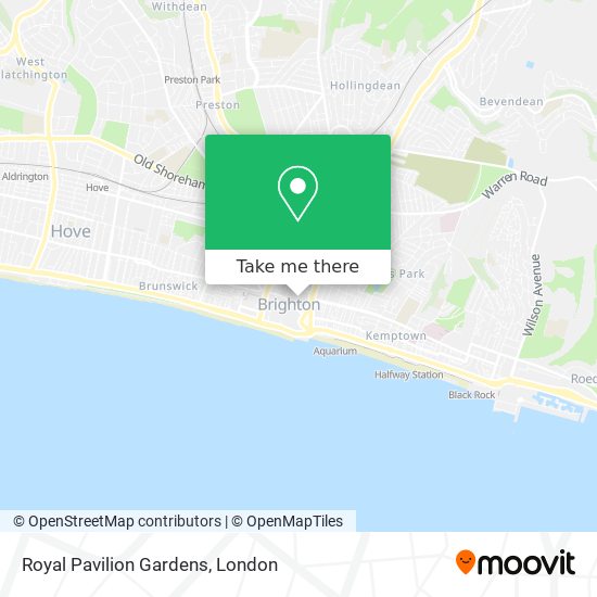 Royal Pavilion Gardens map