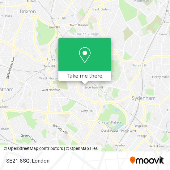 SE21 8SQ map