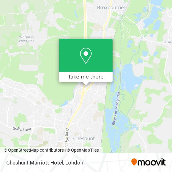 Cheshunt Marriott Hotel map