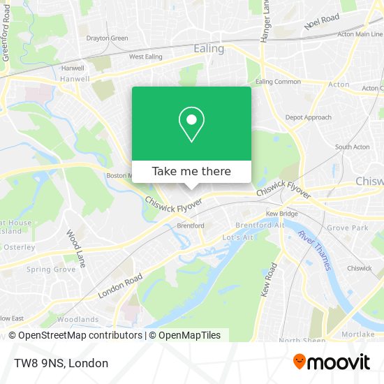 TW8 9NS map