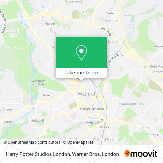 How to get to Harry Potter Studios London, Warner Bros in Watford by Train  or Bus?