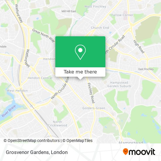 Grosvenor Gardens map