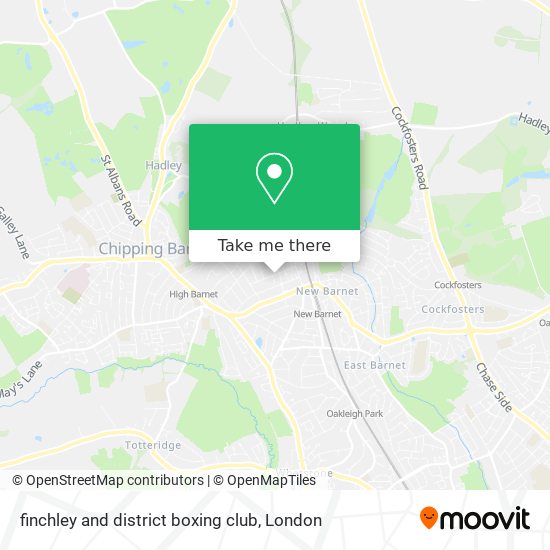 finchley and district boxing club map