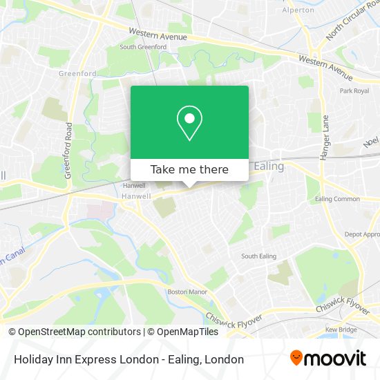 Holiday Inn Express London - Ealing map