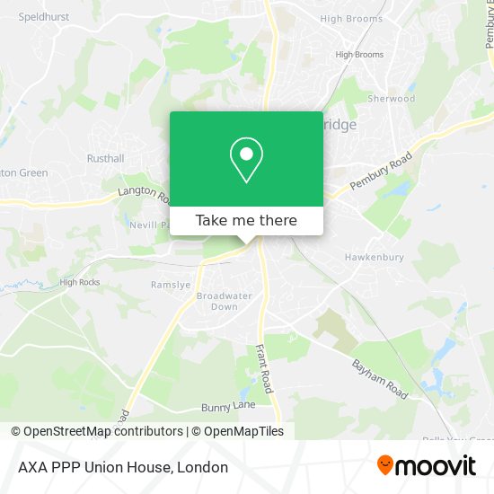 AXA PPP Union House map