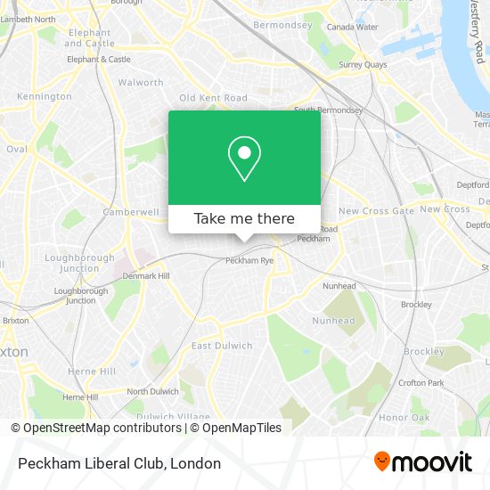 Peckham Liberal Club map
