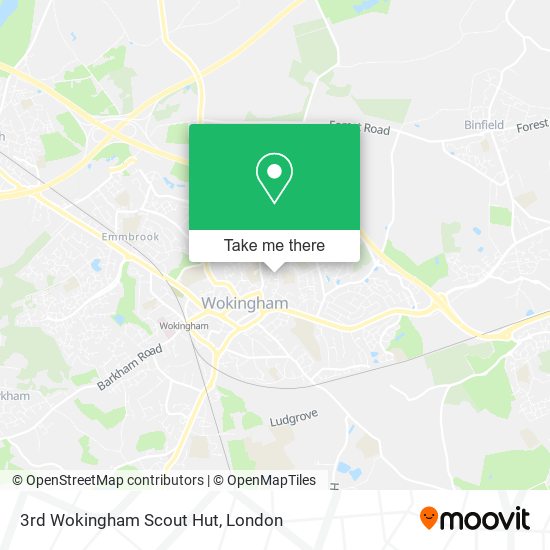 3rd Wokingham Scout Hut map