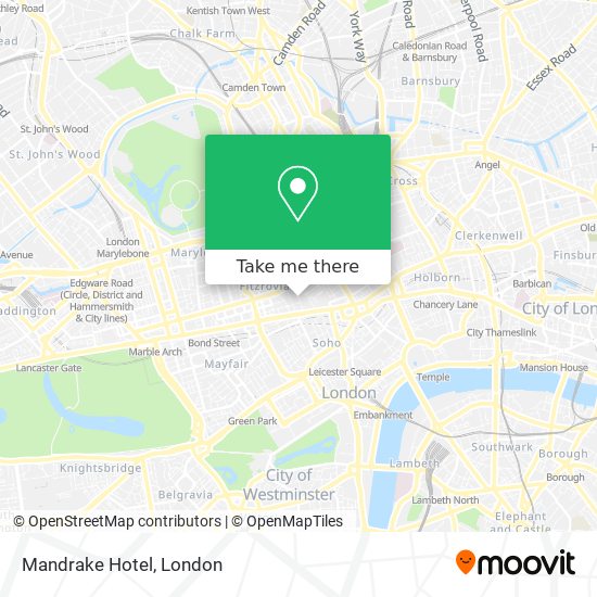 Mandrake Hotel map