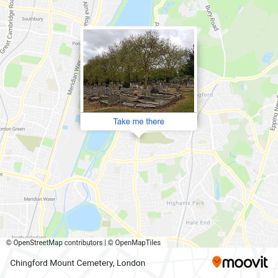 Chingford Mount Cemetery map