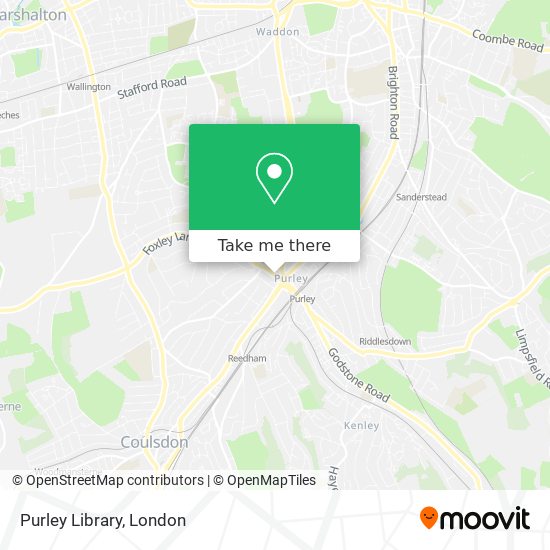 Purley Library map