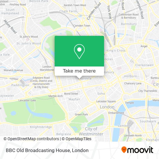 BBC Old Broadcasting House map