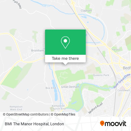 BMI The Manor Hospital map